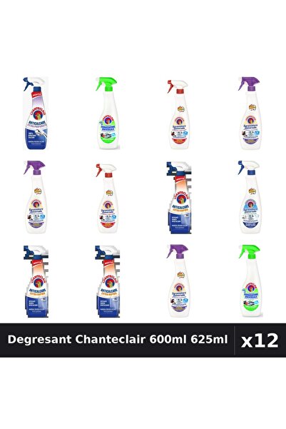 Chanteclair Set 12 Degresant Universal 600ml 625ml - 7 Arome Asortate Curatenie