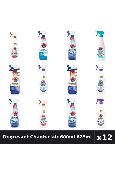 Chanteclair Set 12 Degresant Universal 600ml-625ml - 7 Arome, Anticalcar, Det...