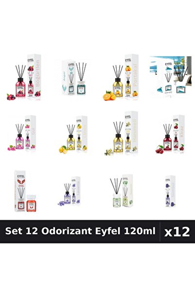 Eyfel Set 12 Odorizante Camera Betisoare, Angel, Cirese, Fructe De Padure, Ia...
