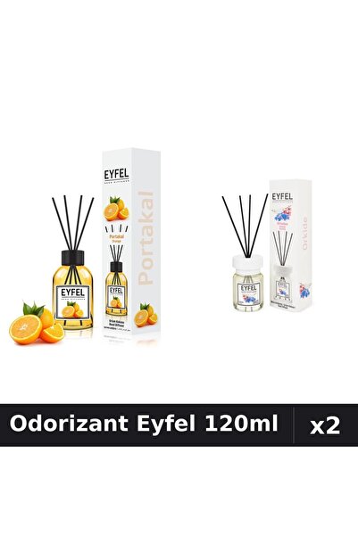 Eyfel Set 2 Odorizant Camera Betisoare 120ml - Portocala, Orhidee