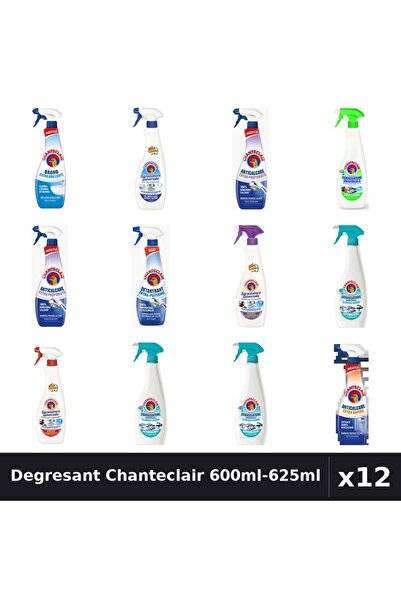 Chanteclair Set 12 Degresant Universal 600ml-625ml - 9 Arome, Anticalcar, Det...