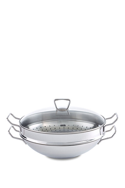 Fissler Nanjing Çelik Wok Tava 36 cm