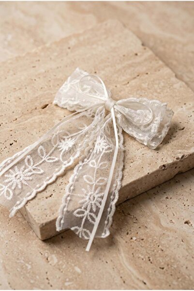 Katia&Bony Floral Tulle White Automatic Buckle