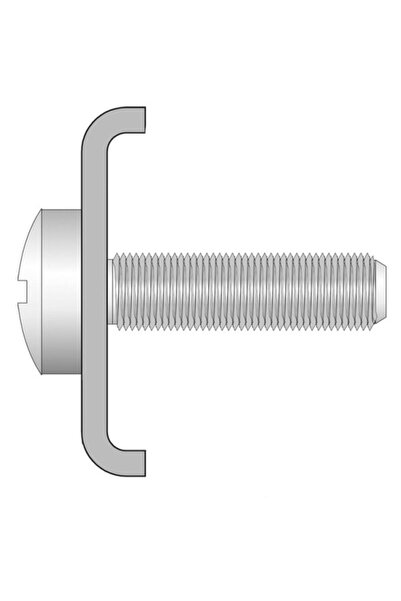 Rocast Set 100 x Clema M pentru Fixarea Panourilor de Gard,