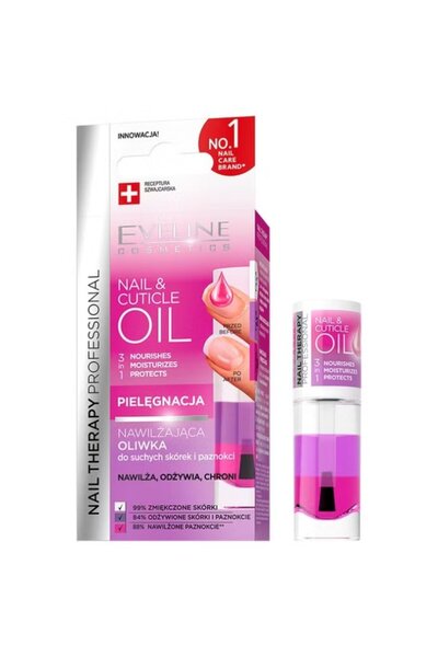 Eveline Tratament pentru unghii și cuticule 3 în 1, Ulei terapeutic pentru un...