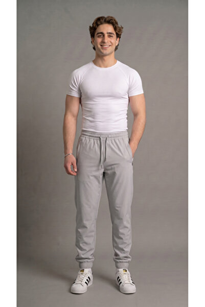 bgm fashion Unisex sive padobranske pantalone sa džepovima i elastičnim nogav...