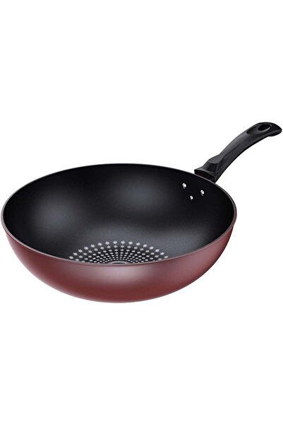 Arabest Carbon Steel Wok,30cm,Nonstick Stir Frying Pan,Flat Bottom,Pre-Season...