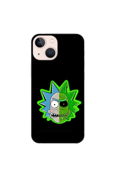 OEM Калъф, съвместим с Apple iPhone 13 Mini, силиконов гел TPU модел Рик и Мо...