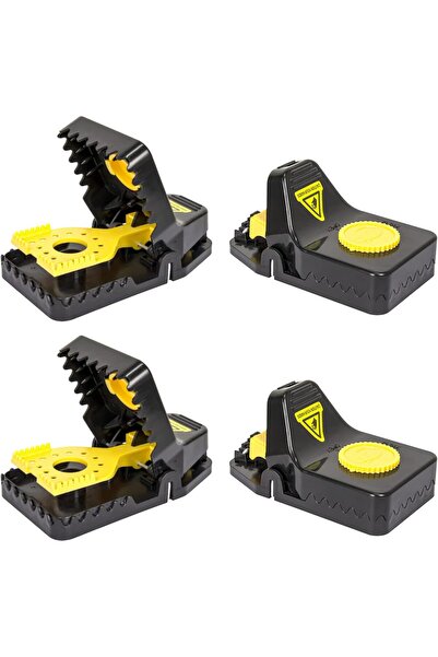Arabest 4-Pack Mouse Traps,Efficient,Reusable,Indoor and Outdoor,Sensitive Sm...