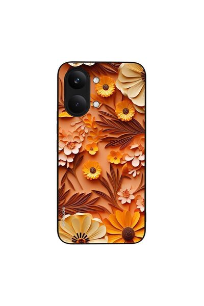 Sonique Θήκη 3D Flower Series για Xiaomi Poco X8 Pro Max 5G Πορτοκαλί