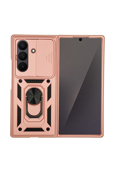 Sonique Θήκη Ring Armor CamPro για Samsung (Large Hole) Galaxy Z Fold 7 Ροζ Χ...