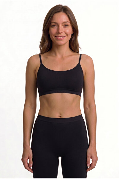 westicgiyim Women's Seamless Sports Bra with Pads, Gathering Effect, Thin Str...