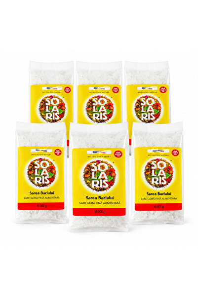 Solaris Plant Package 6 × Baciu Salt 500 g Solaris / 100% natural mine salt