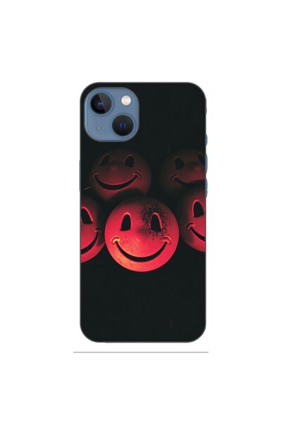 OEM Калъф, съвместим с Apple iPhone 13, силиконов гел TPU, с шарка на напръск...