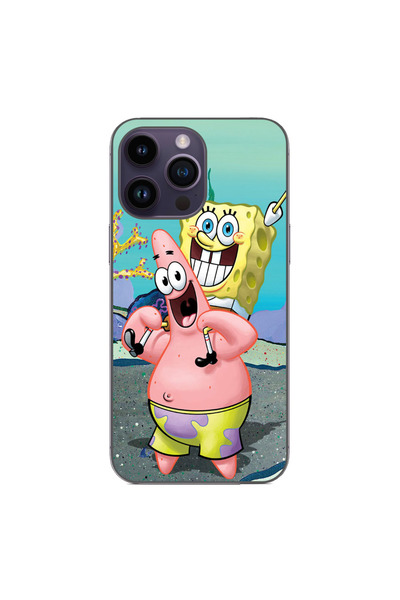 OEM Husa compatibila cu Apple iPhone 14 Pro Max Silicon Gel Tpu Model Spongebob