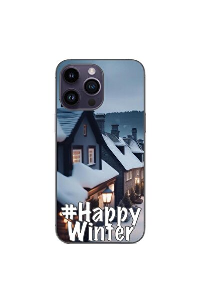 OEM Husa compatibila cu Apple iPhone 14 Pro Max Silicon Gel Tpu Model Happy W...