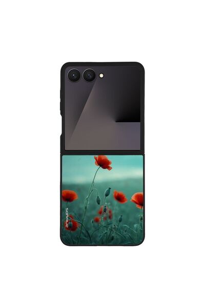 Sonique Θήκη Sunset in Eden Series για Samsung Galaxy Z Flip 7 Scarlet Poppy