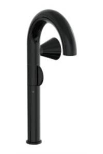 VitrA Liquid Lavabo Bataryası A4279139 High - Right-Handed Use - Glossy Black