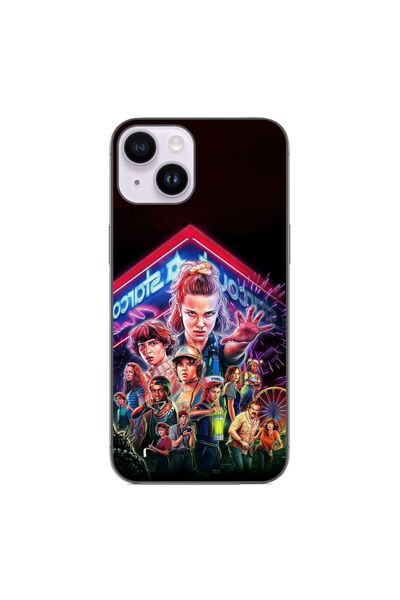 OEM Husa compatibila cu Apple iPhone 14 Silicon Gel Tpu Model Stranger Things...