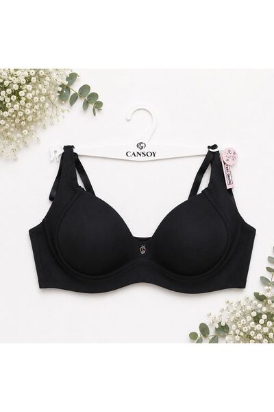 cansoy lingerie حمالة صدر بدون أسلاك مقطوعة بالليزر (مقاس ضيق)
