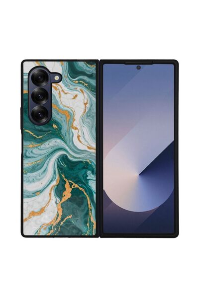 Sonique Θήκη Marble Series για Samsung Galaxy Z Fold 6 Πράσινο 01