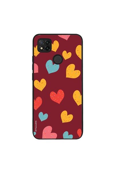 Sonique Θήκη Heart Series για Xiaomi Redmi 9C / Redmi 10A Μπορντώ