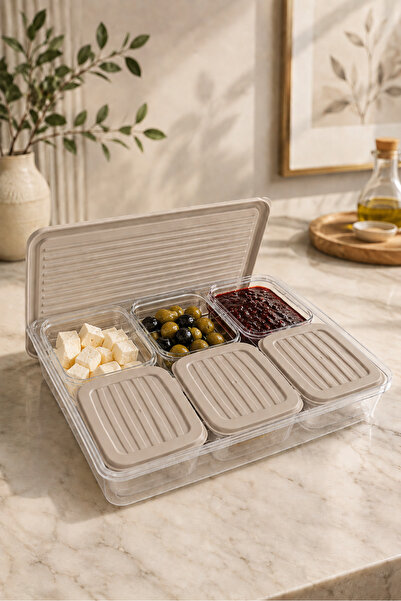 BERMİRA Home Collection 7 PARÇA KAHVALTILIK VE SAKLAMA KABI SETİ 6X0,35LT+1X2...