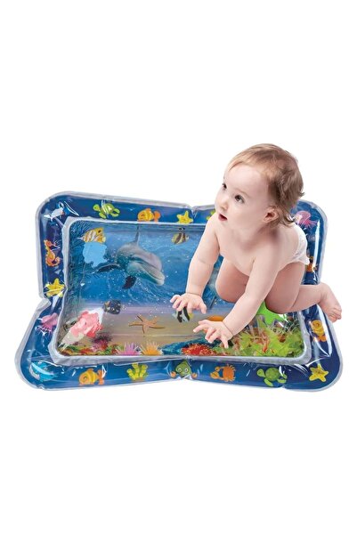 Z Store Baby Activity Center Mat with Water & 5 Floating Sea Animals 65x48cm