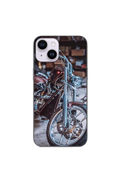OEM Husa compatibila cu Apple iPhone 14 Silicon Gel Tpu Model Harley Garage