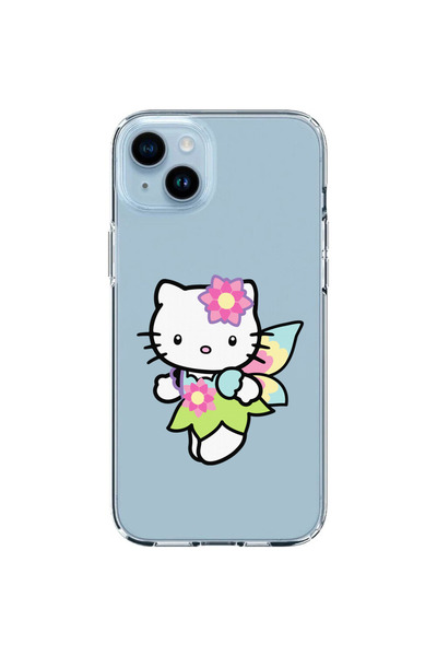 OEM Case compatible with Apple iPhone 14 Transparent Silicone Hello Kitty Pat...