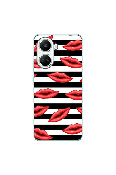 OEM Husa compatibila cu Huawei Nova 10 SE Silicon Gel Tpu Model Striped Kisses