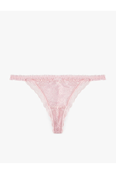 Koton Lace Ruffle Detailed Brazilian Panties
