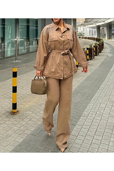 Veto Jeans Premium Taşlı Tensel Kot Takım