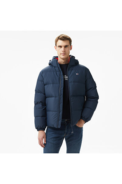 Tommy Hilfiger Jeans Essential Down Erkek Lacivert Mont