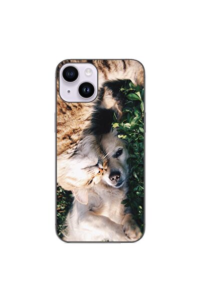 OEM Husa compatibila cu Apple iPhone 15 Silicon Gel Tpu Model Caine si Pisica