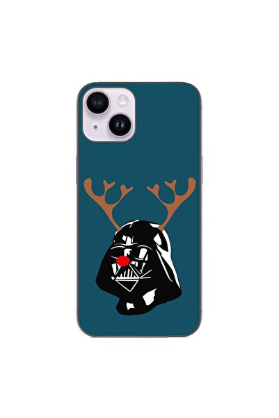 OEM Husa compatibila cu Apple iPhone 15 Silicon Gel Tpu Model Craciun Darth V...