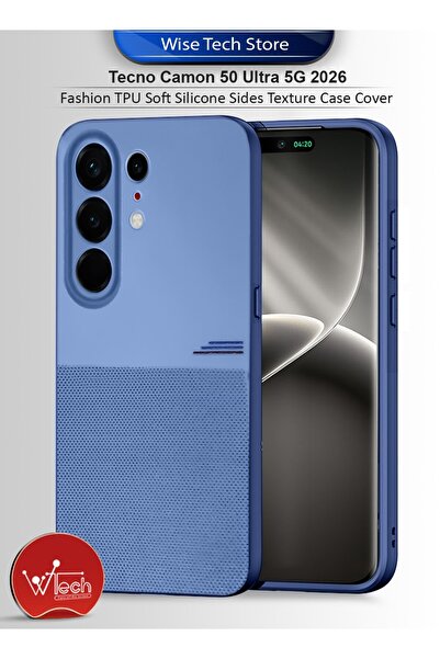 Wtech غطاء حماية ناعم من السيليكون TPU بتصميم عصري لهاتف تكنو كامون 50 ألترا ...