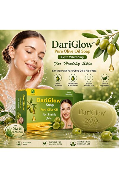 soap زيت الزيتون النقي من داري جلو 100 جرام - تنظيف عميق، ترطيب وتغذية بزيت ا...
