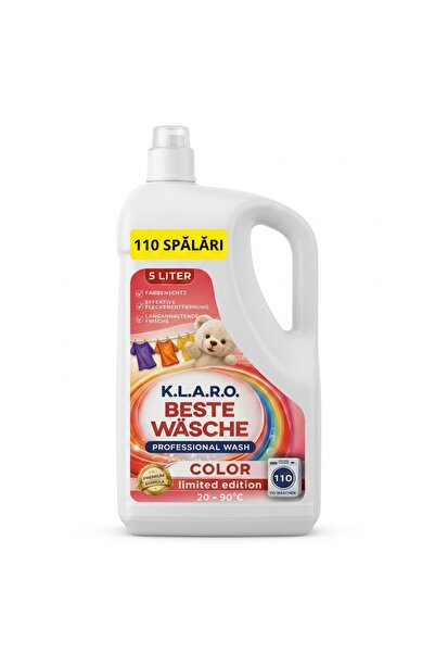 OEM Detergent lichid premium k.l.a.r.o. Beste Wӓsche Color, 5 Litri, 110 spal...