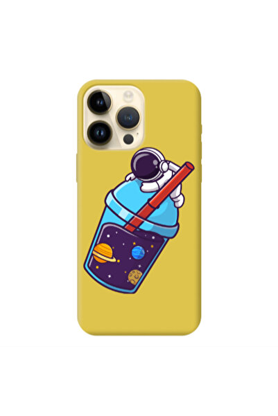 Other Apple iPhone 13 Pro Max Longing in space Yellow Colored Silicone TPU Θήκη