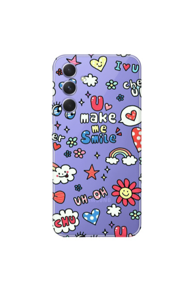 Other Samsung A26 Rainbow flowers Transparent Silicone TPU Θήκη