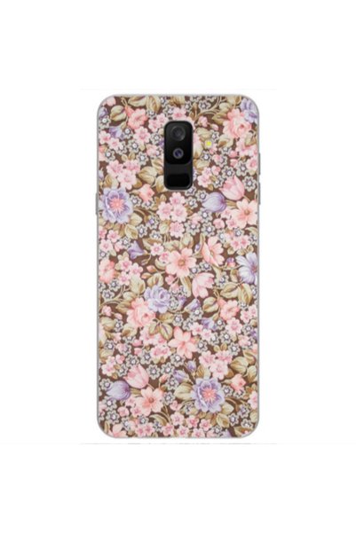 Other Samsung A6 Plus Blue Roses Transparent Silicone TPU Θήκη