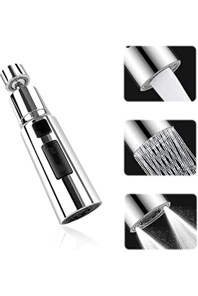 The Bros Kitchen Tap Spray Head, 360° Swivel Spout Tap Extender, Replacement ...