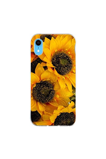 OEM Case compatible with Apple iPhone XR Silicone Gel Tpu Sunflower Pattern