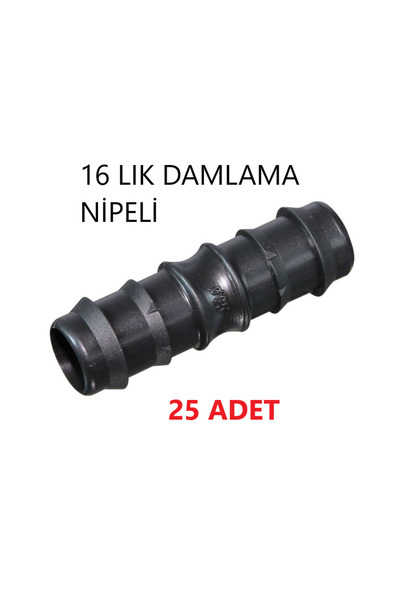 Sürmene 16 LIK Nipel 25 Ad. Damla Sulama Parçası Aparatı Damlama Borusu Hortu...