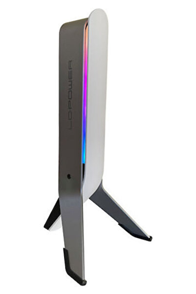 LC POWER LC-Power Επιτραπέζια Βάση Ακουστικών με Θύρα USB Λευκή