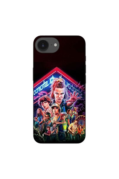 OEM Husa compatibila cu Apple iPhone 16e Silicon Gel Tpu Model Stranger Thing...