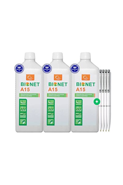 G&M2000 Set 3 x Bionet A15 Dezinfectant Profesional Concentrat Multisuprafete...