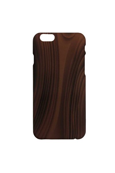 OEM Husa compatibila cu Apple iPhone 6/6S Slim Hard Case Model Dark Wood
