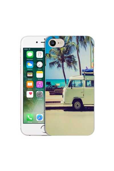 OEM Husa compatibila cu Apple iPhone 7 Silicon Gel Tpu Model Summer Van